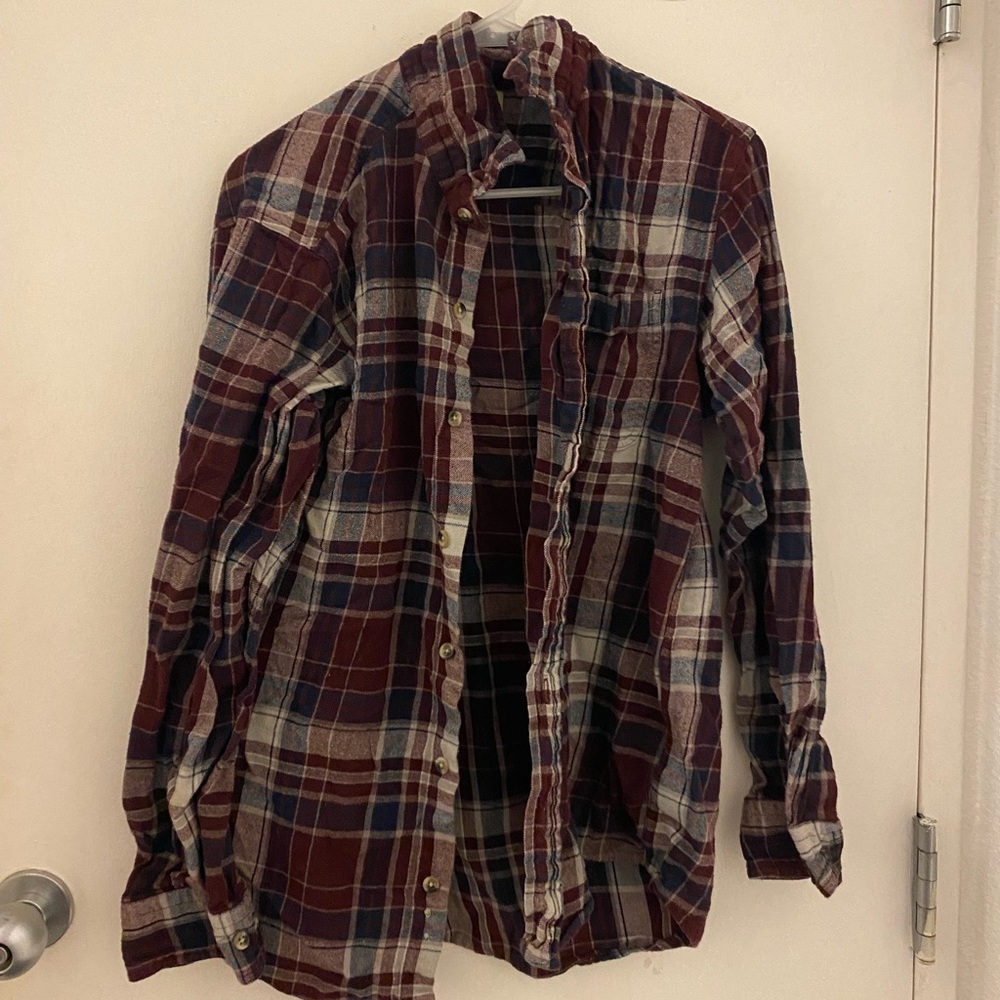 Oversized red flannel